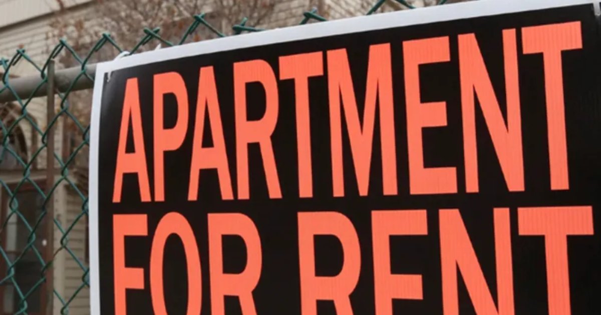 一块 APARTMENT FOR RENT 招租牌